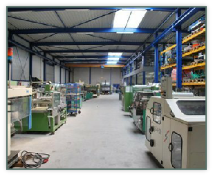 The hall in Swifterbant with storage of packaging machinery.